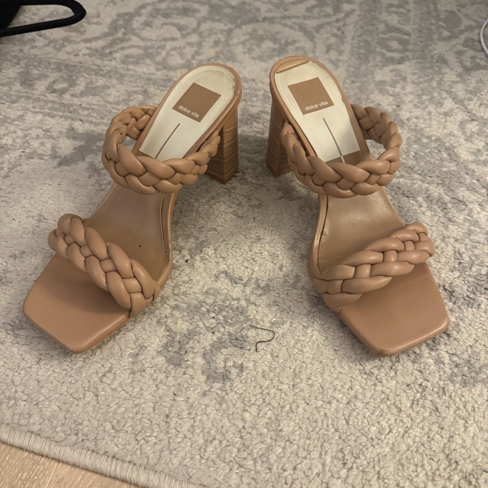 Dolce Vita Tan Braided Heels